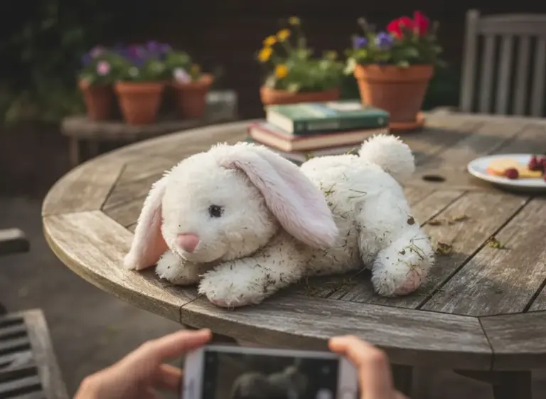 Photo de Coco, lapin blanc et rose