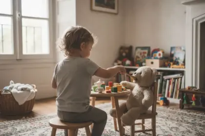 7 jouets en bois et peluches pour éveiller un bébé de 18 mois