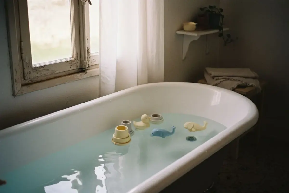 5 jouets de bain sans trou pour bébé dès 1 an, sûrs et durables