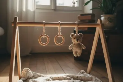 7 jouets en bois ou peluche pour une arche d’éveil vraiment stimulante